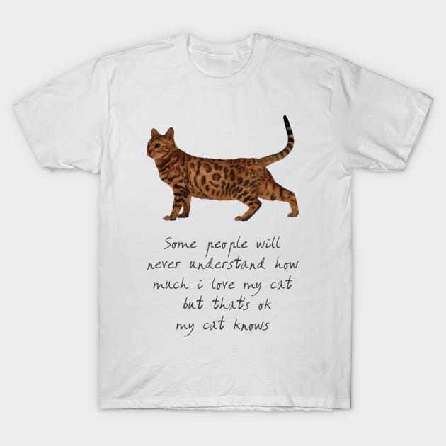 I Love My Cat So Much - T-Shirt V2 T-Shirt by Aachraoui